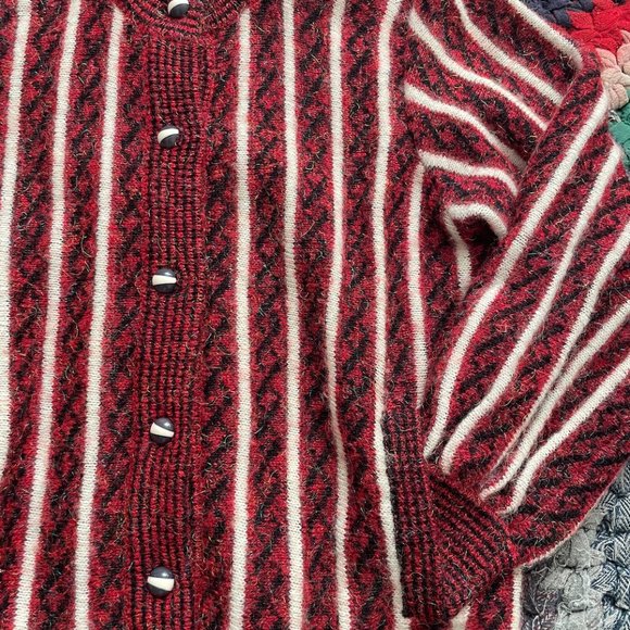 Vintage Button Up Mohair Sweater - Picture 4 of 6